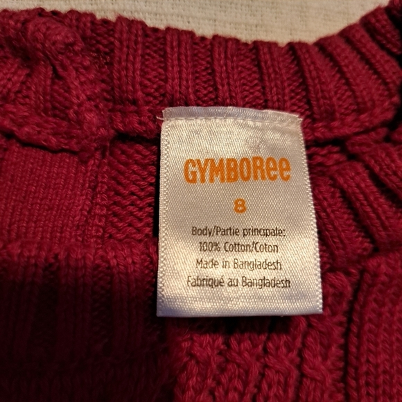 Gymboree girls size 8 cable knit sweater, cable knit gold button accent, New - Picture 4 of 7